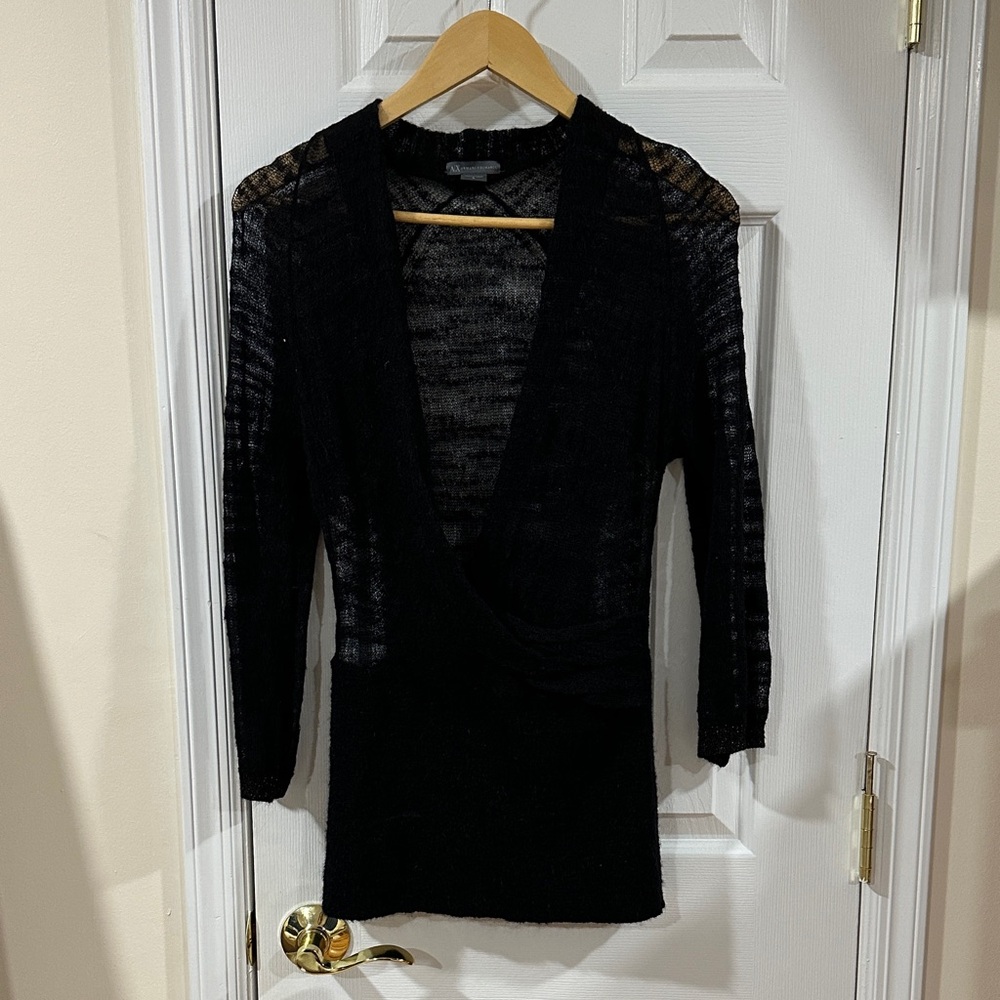 Armani Exchange sheet black sweater